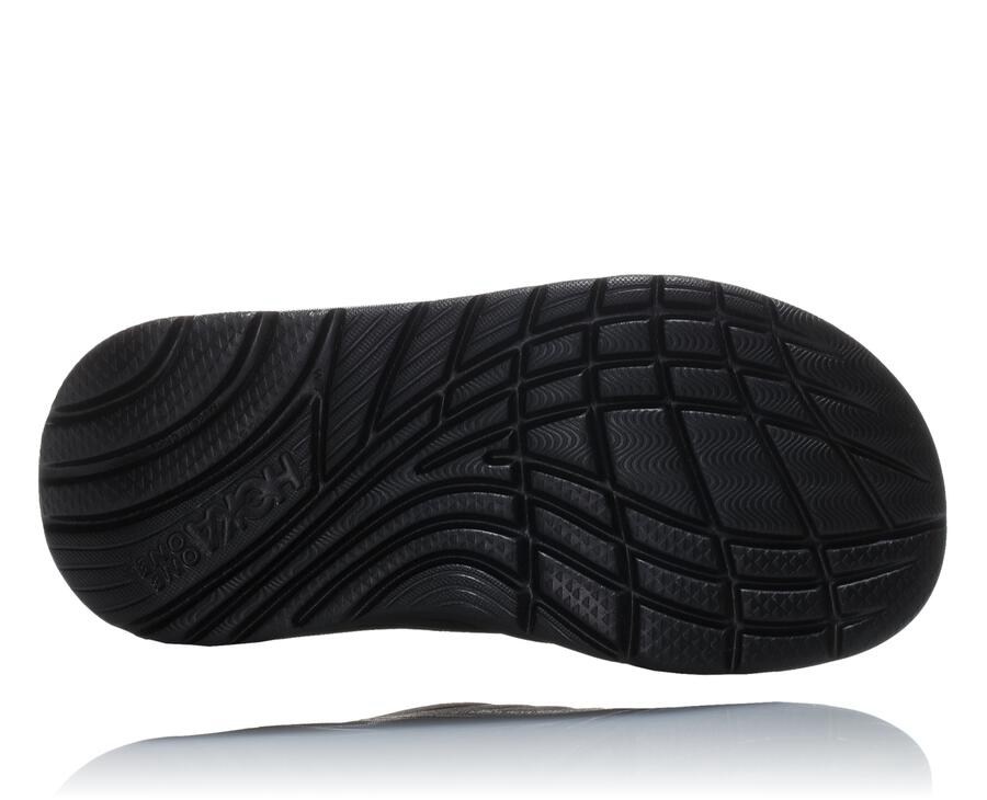 Hoka Australia One One ORA Recovery - Mens Slide Black - AOWTJ-1072